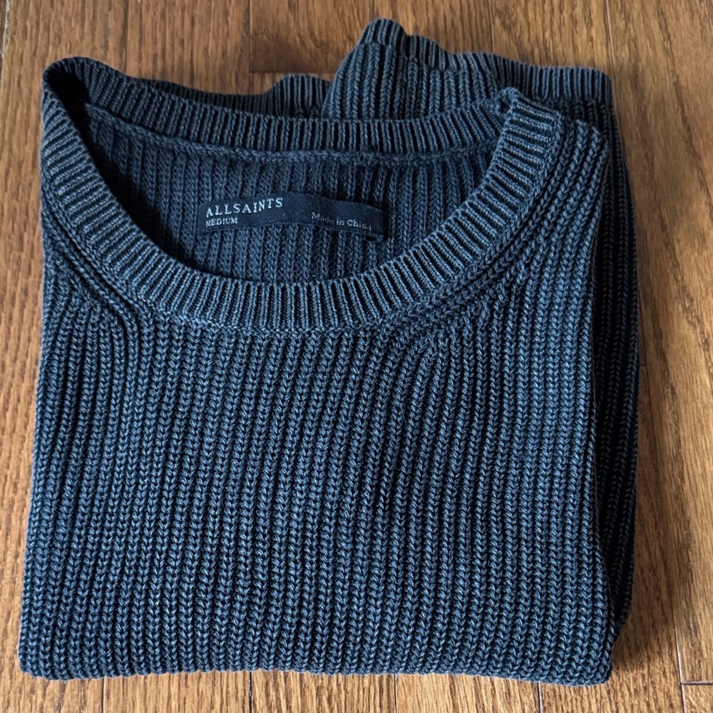 Grey Sleeveless Knit Top from All Saints